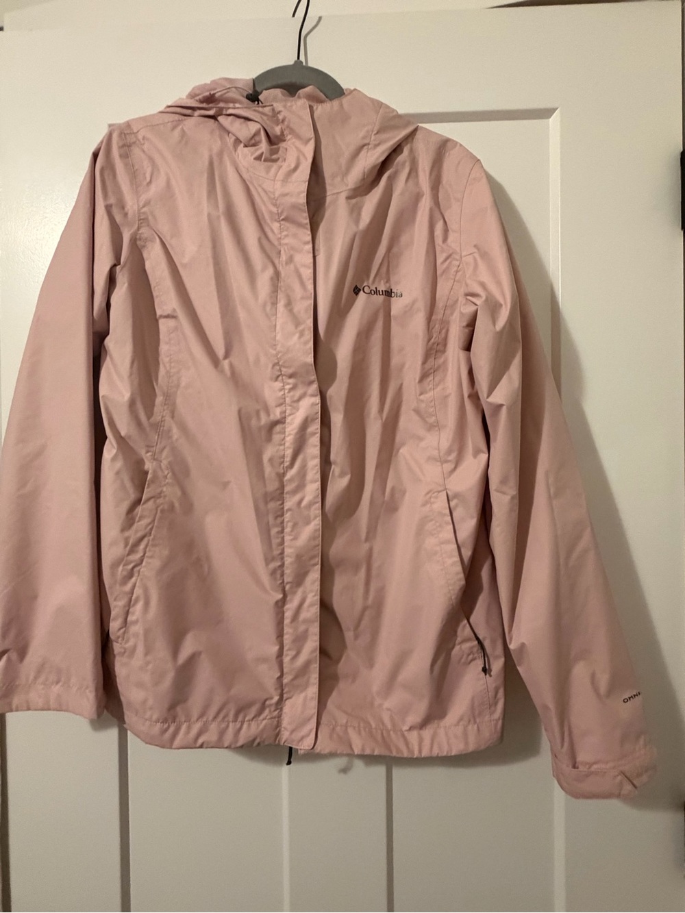 Columbia Women's Arcadia II Pale Pink Hooded Rain Jacket - Picture 6 of 8